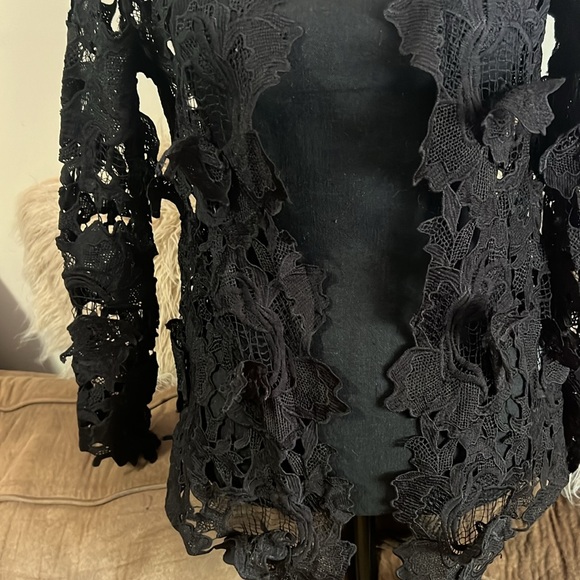 Love Chelsey Floral Knit blazer no buttons size M - Picture 6 of 8